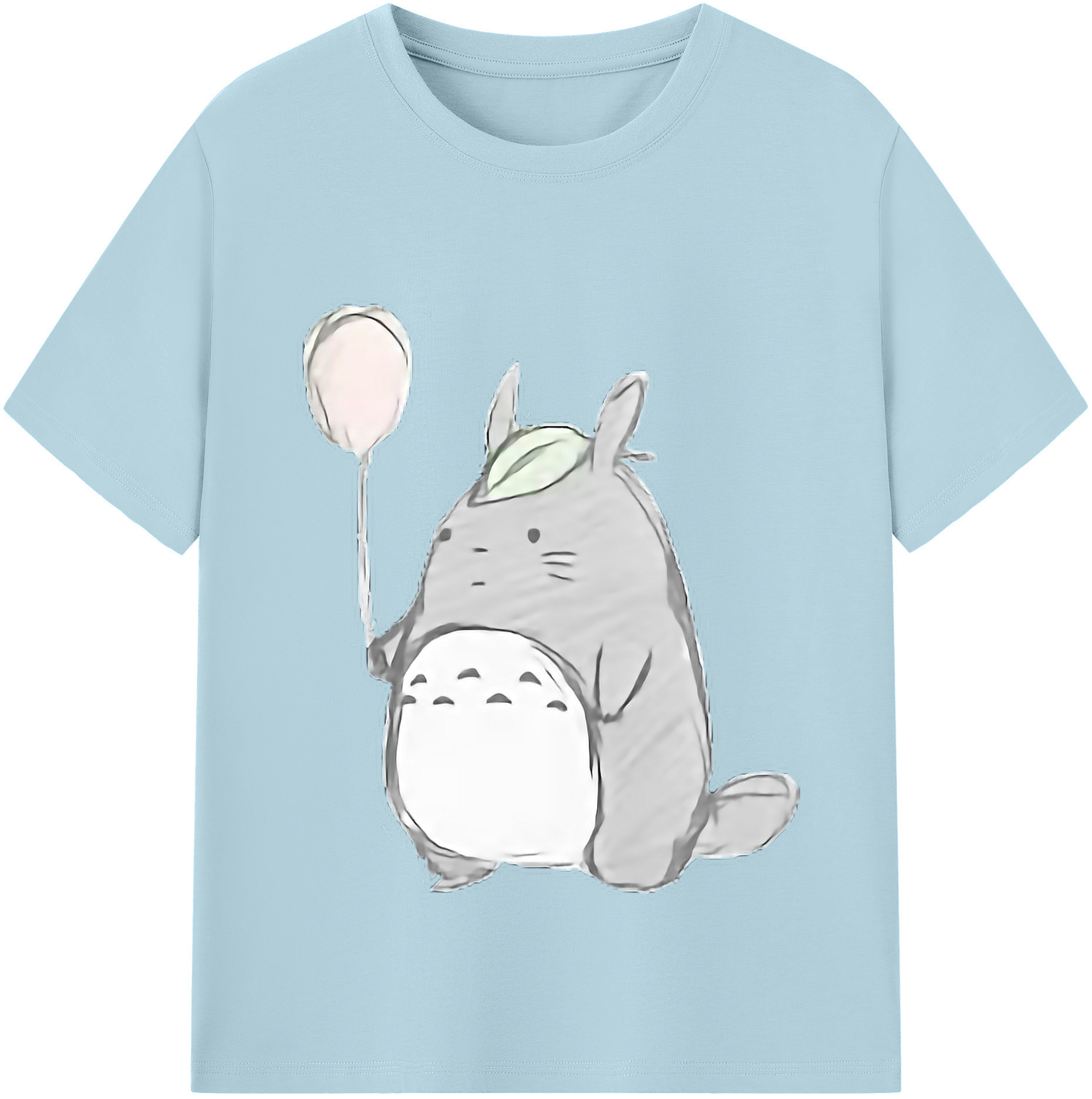 （画像用） となりのトトロ 草壁メイ 草壁サツキ My Neighbor Totoro Satsuki Kusakabe Mei Kusakabe 綿100％半袖Tシャツ（フロントプリント）